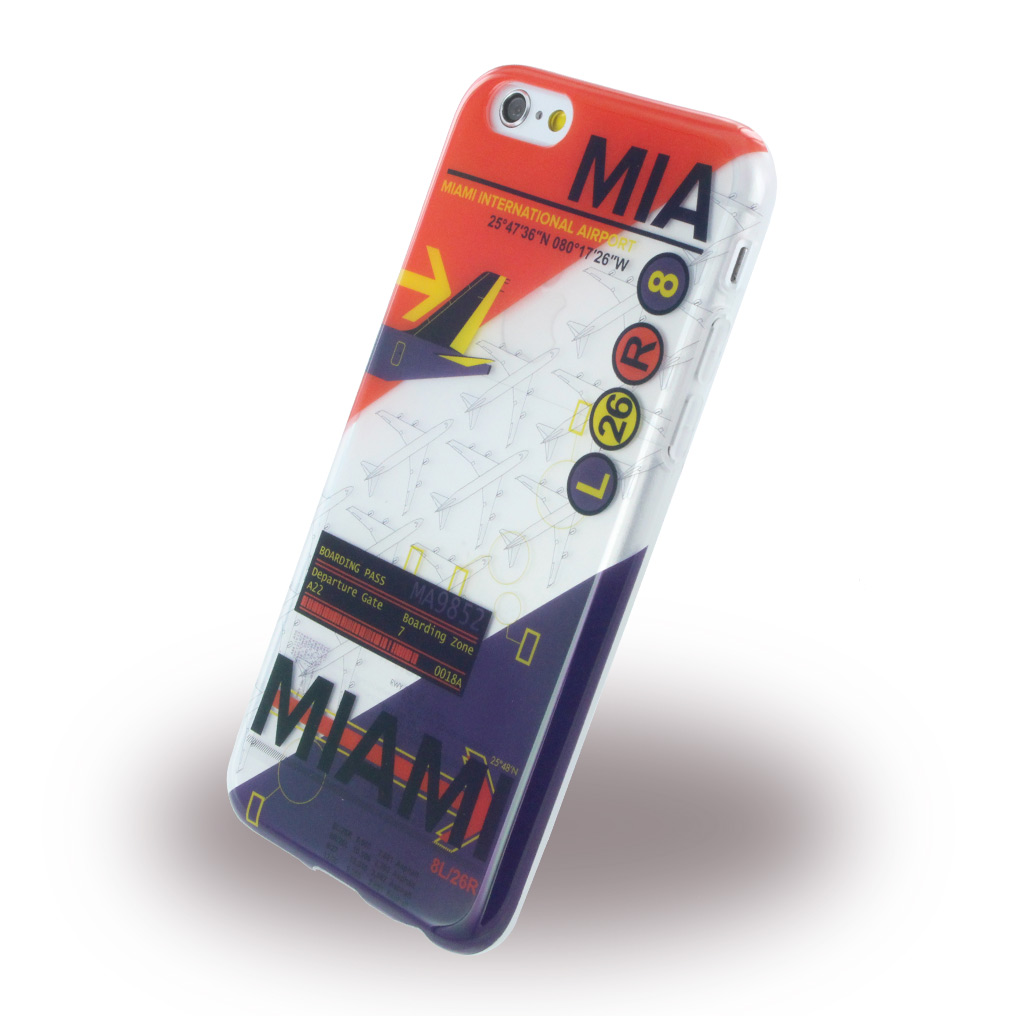 Benjamins - BJ6AIRMIA AirPort MIA Miami - Silikon Cover / Schutzhülle - Apple iPhone 6, 6S