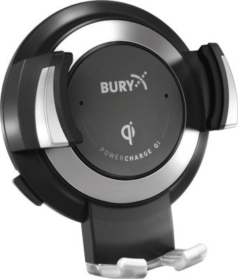 bury powercharge qi 5 watt universeller smartphonehalter mit usb/qi-ladung