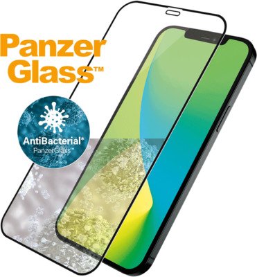 panzerglass apple iphone 12 case friendly antibakteriell e-to-e, black