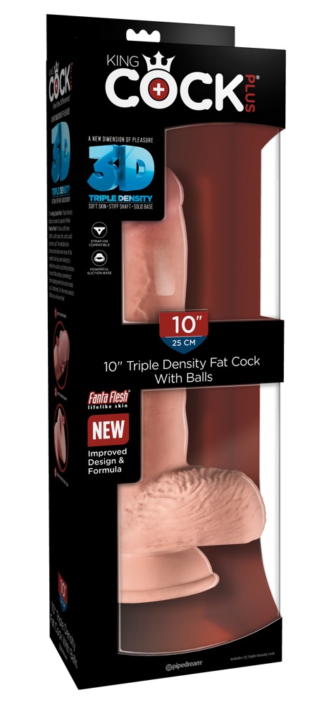 Dildo Kcp 10 Td Fat Cock With Balls