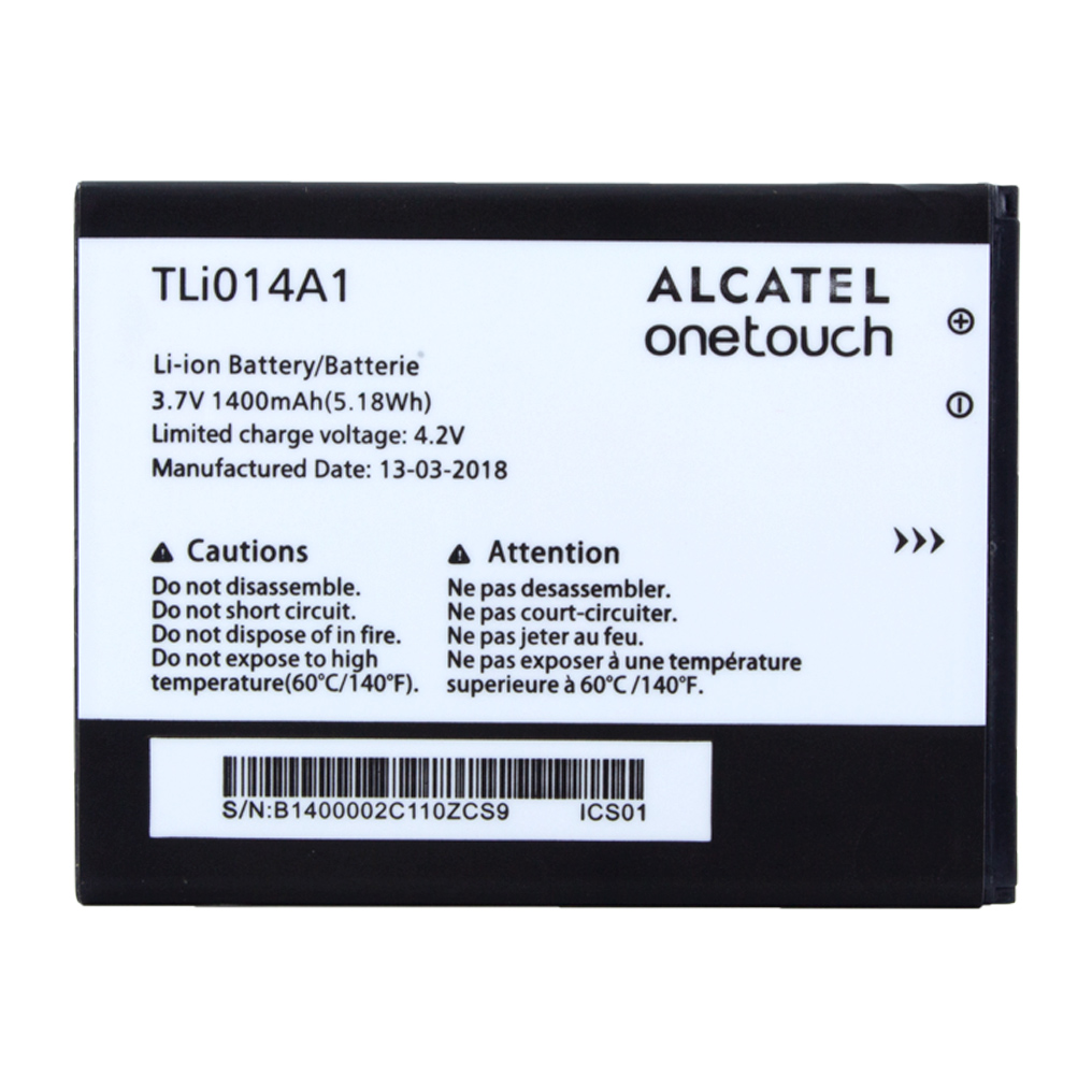 Alcatel Original Akku Tli014a1 One Touch 4010d, 4030d, 5020d, 4012d  1400mah