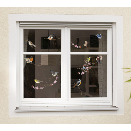Fenstersticker - Birds - Größe 31 X 31 Cm