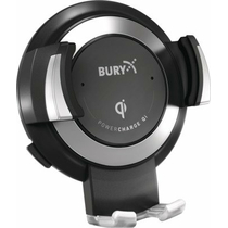 Bury PowerCharge Qi 5 Watt - universeller Smartphonehalter mit USB/Qi-Ladung