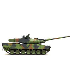 rc panzer "german leopard 2a6" heng long 1:16 mit rauch&sound und metallgetriebe -2,4ghz