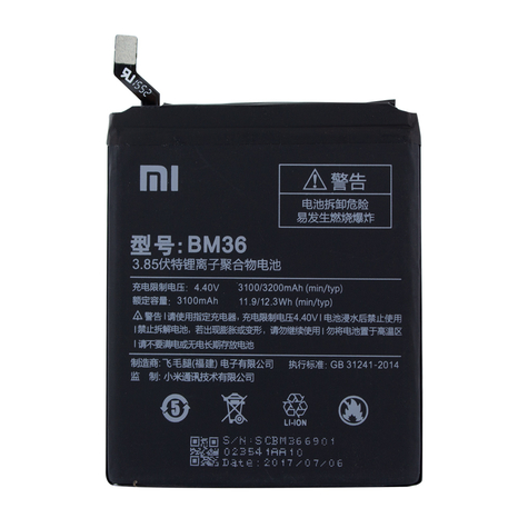 Xiaomi Lithium Ionen Akku Bm36 Xiaomi Mi 5s 3100mah