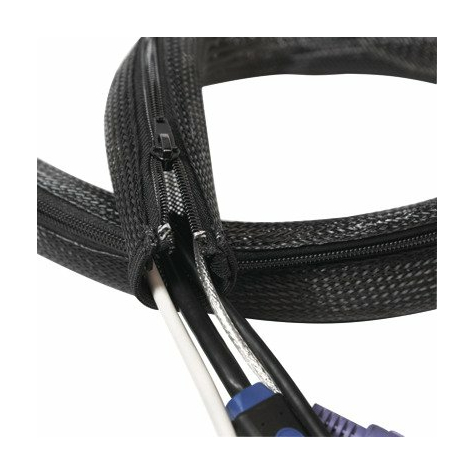 Logilink Flexibler Kabelschutz Mit Reißverschluss,  50 X 35 X 2000 Mm