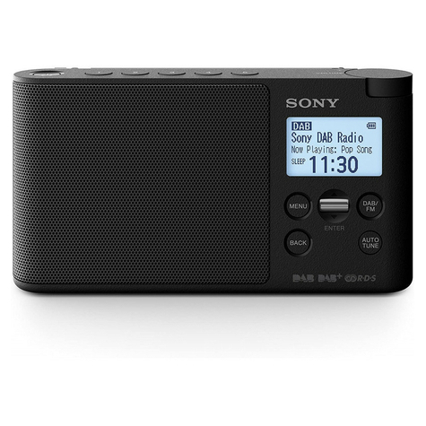 Sony Xdr-P1dbp Dab+ Radio, Schwarz
