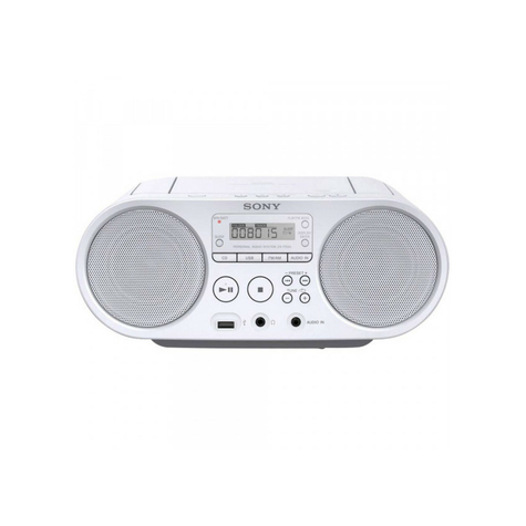 Sony Zs-Ps50w Boombox Cd/Radio Player, Weiß