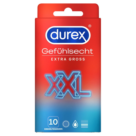 Kondome Durex Gefühlsecht Extra Groß10