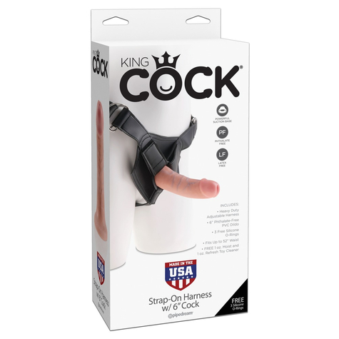 Strap-On King Cock Strap-On 6zoll
