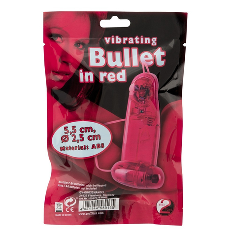 Vibro-Ei Vibrating Bullet Red