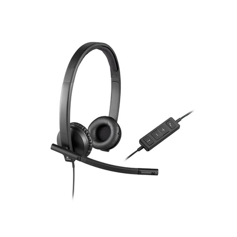 Logitech H570e Kabelgebundenes Beidseitiges Headset Stereo 981-000575