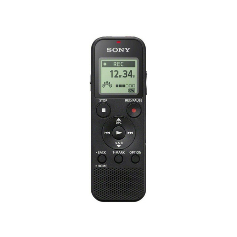Sony Icd-Px370 Diktiergerät Mono (4gb, Micro Sd, Mp3-Wiedergabe) Schwarz