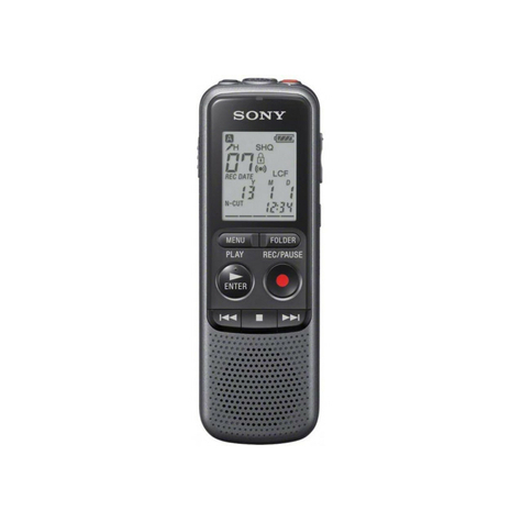 Sony Icd-Px240 4gb Digitaler Mono Voice Recorder Grau