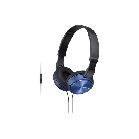 Sony Mdr-Zx310apl On Ear Kopfhörer Mit Headsetfunktion Blau