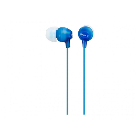 Sony Mdr-Ex15lpli In Ear Headphones - Blue