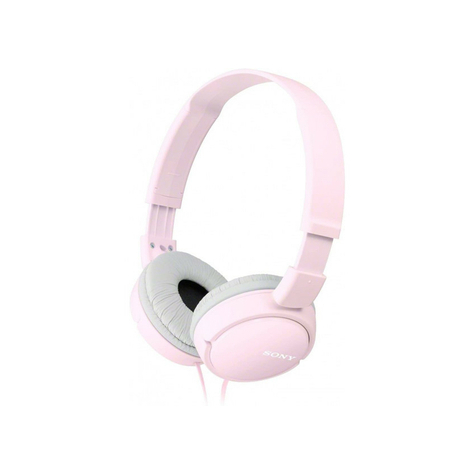 Sony Mdr-Zx110ap On Ear Headphones - Headset Function Foldable Pink
