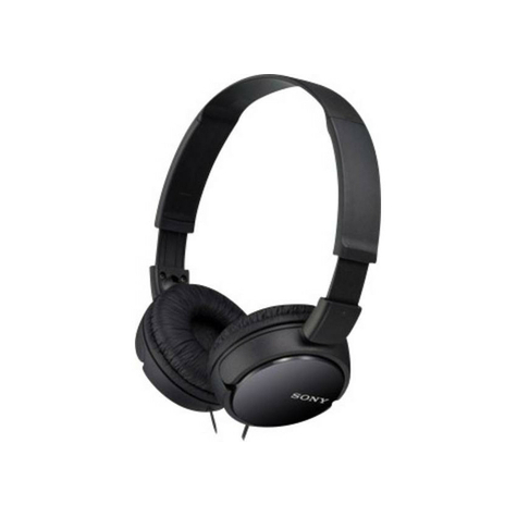Sony Mdr-Zx110ap On Ear Headphones - Headset Function Foldable Black