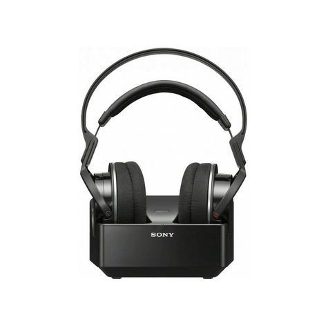Sony Mdr-Rf855rk Wireless Headphones With Charging Base - Black