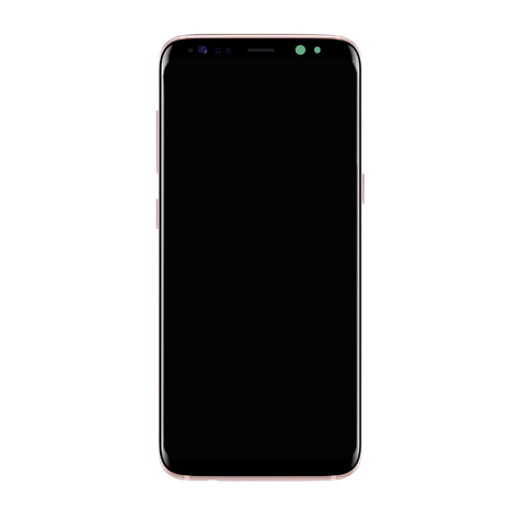 Samsung G950F Galaxy S8 - Original Ersatzteil - LCD Display / Touchscreen mit Rahmen - Pink