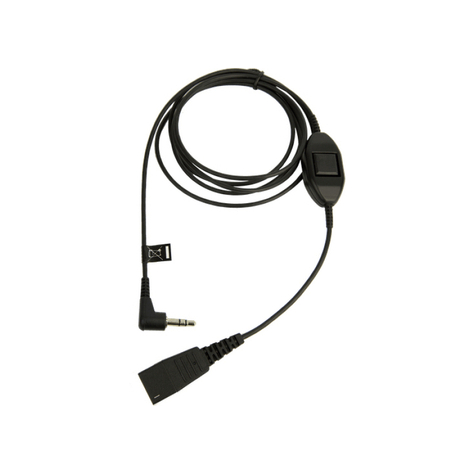 Jabra Cable Base Qd To 3.5mm Jack For Connection To Alcatel Ip Touch