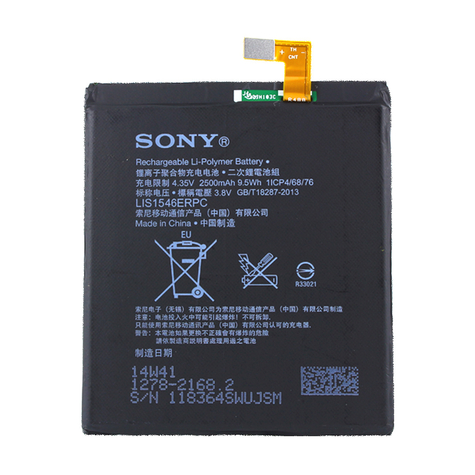 Sony Lis1546erpc Xperia C3, C3 Dual, T3 Lte 2500mah Li-Polymer Akku