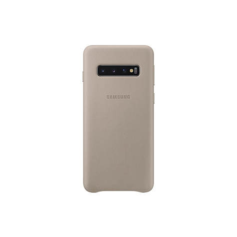 Samsung - Leder Hülle - Samsung  Galaxy S10e - Grau -  Handyhülle