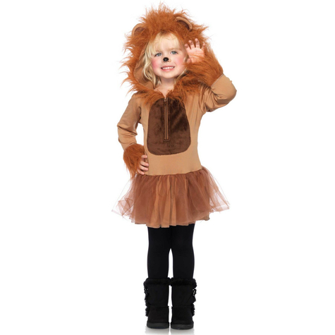 Cuddly Lion Enthält Petticoat Kleid Mit Kunstfell Löwemähne Hood