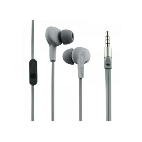 Logilink Sports-Fit In-Ear Headphone Grey