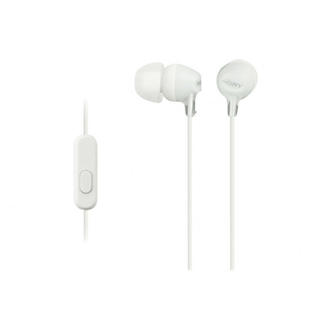 Sony Mdr-Ex15apw In-Ohr-Kopfhörer, Weiß