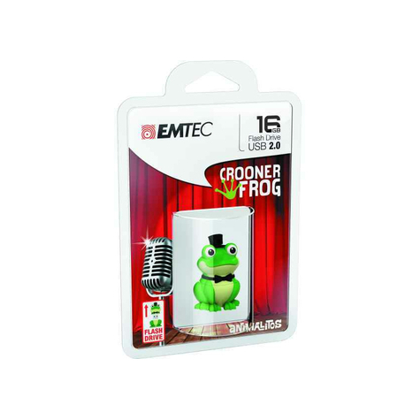 Emtec Usb 2.0 M339 16gb Crooner Frog (Ecmmd16gm339)
