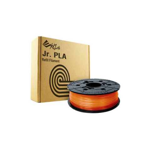 Xyzprinting 3d-Druckmaterial Polyacticsre (Pla) Orange 600 G Rfplcxeu07b