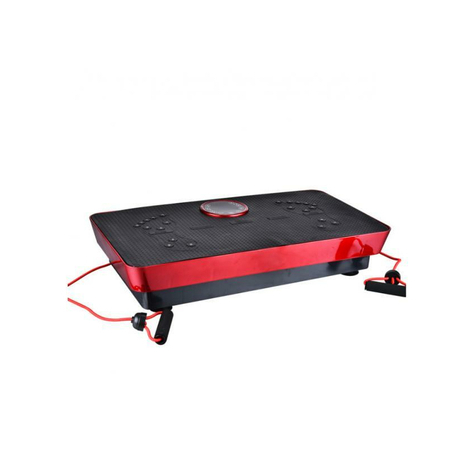 Fitness Body Magnetic Therapy Vibration Plate + Music 73cm (Schwarz-Rot)