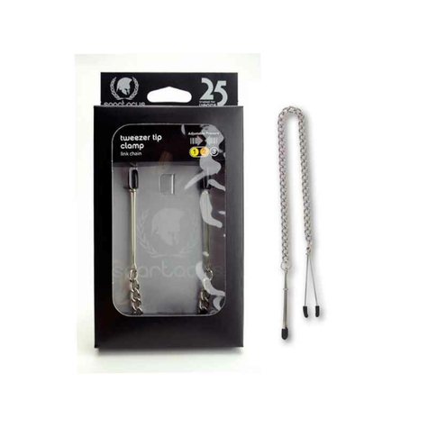 Adjustable Tweezer Nipple Clamps, Brustklemmen, 30cm Kette