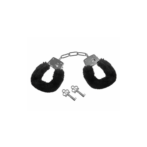 Handschellen:Black Furry Handcuffs
