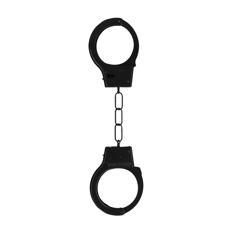 Handschellen:Metal Handcuffs Black