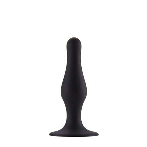 Anal Plug:Butt Plug With Suction Cup Small Black