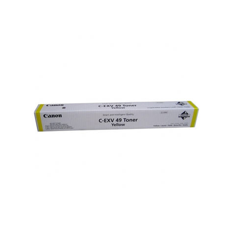 Canon 8527b002 Toner Yellow C-Exv49y For Approx. 19,000 Pages