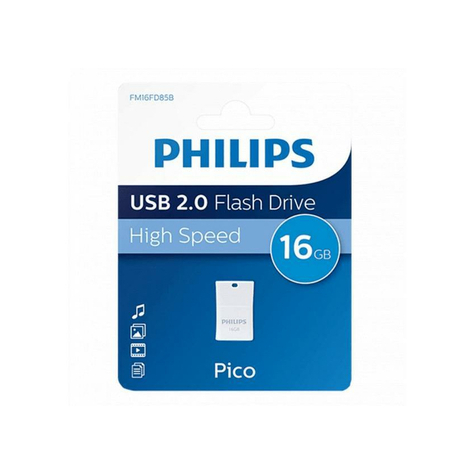 Philips Usb-Stick 16gb 2.0 Usb Drive Pico Fm16fd85b/00