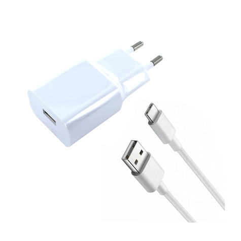 Xiaomi Mdy-08-Eo Usb Charger + Charging Cable Usb To Typ-C White