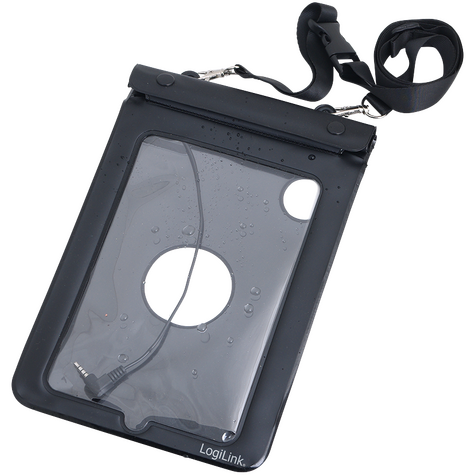 LogiLink - Wasserfeste Hülle Beach Bag - für 7 Zoll Tablets - 250 x 165 mm - schwarz