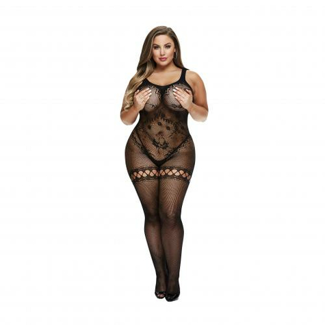 Baci Crotchless Bodystocking Black Queen