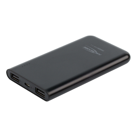Ansmann Powerbank 5.4 Schwarz Universal Apple Iphone 5/5s/5c/Se/6/6s/6s Plus/7/7 Plus Ipad Pro/Air 2/Mini 4/Mini 2 Samsung Galaxy S/A/J,... Lithium Polymer (Lipo) 5400 Mah Usb