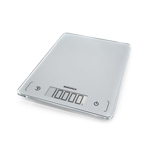 soehnle page comfort 300 slim elektronische küchenwaage 10 kg 1 g silber countertop (placement) quadratisch
