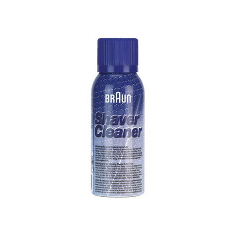 Braun Shaver Cleaner Reinigungsspray Für Rasierapparat