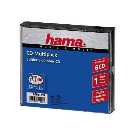 Hama Cd-Multipack 6 6 Disks Transparent