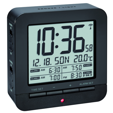 Tfa 60.2536.01 Radio Controlled Alarm Clock