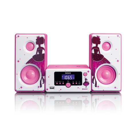 Stl Mc-020 Home Audio Mini System Pink - White 10 W