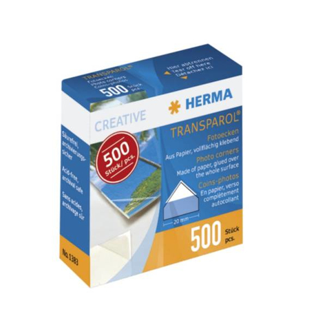 Herma Transparol Fotoecken Spendepackung 500 St. Transparent 500 Stück(E)