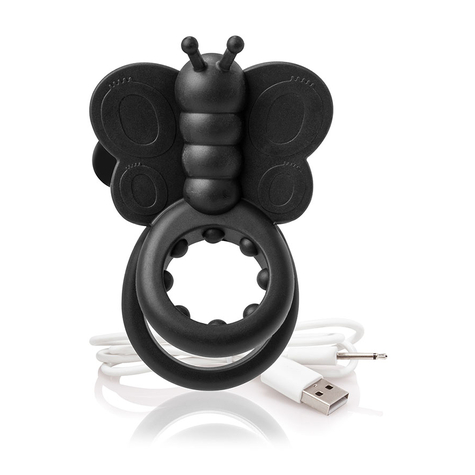 Charged Monarch Wearable Butterfly Vibe Black